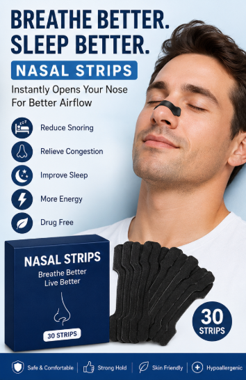 Nasal Strips For Breathing Nose Breathing Strips for Sleep, Sports,Gym & Congestion Relief